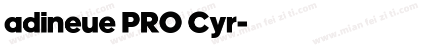 adineue PRO Cyr字体转换
